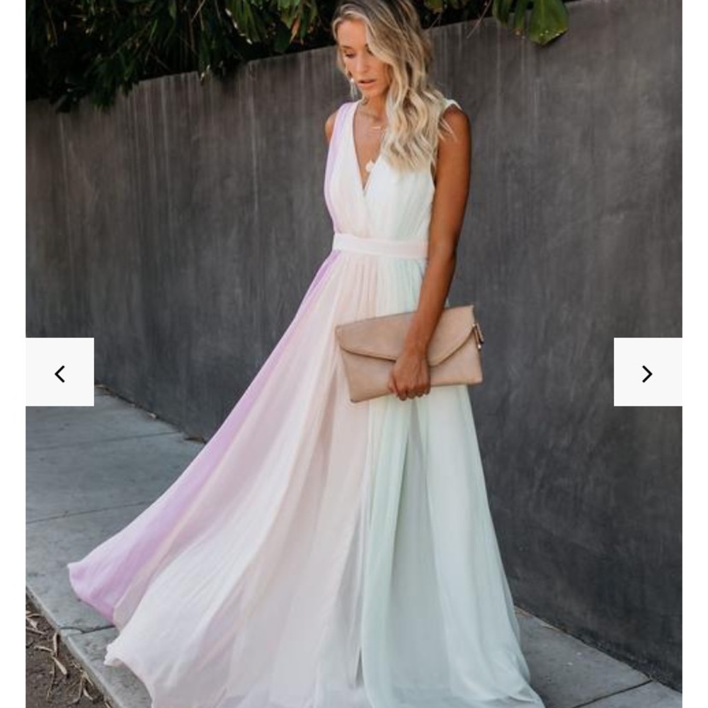 NWT Vici Collection Color-block Maxi Dress